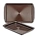 Circulon Nonstick Bakeware Set with Nonstick Cookie Sheets / Baking Sheets - 2 Piece, Chocolate Brown , Set (9