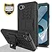 YmhxcY LG Q6 Phpne Cases,LG Q6 Plus Case,LG G6 Mini/LG Q6+ Case with HD Screen Protector,Military Armor Drop Tested [Heavy Duty] Hybrid Case with Kickstand for LG Q6-LT Black