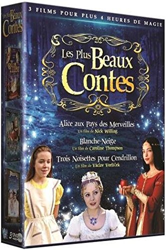 Plus beaux contes : Alice au pays des merveilles + Blanche-Neige + Trois noisettes pour Cendrillon - Pack