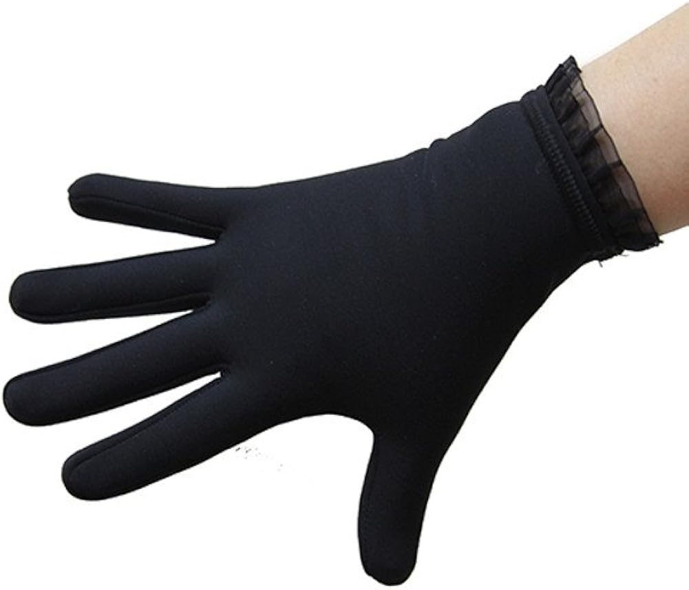 IceDress Thermal Figure Skating Gloves with Flounce: Clothing