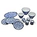 THE QUEEN'S TREASURES 18 Inch Doll Kitchen Accessories, Spatter Ware 12 Piece Serving Set, 3 Nesting Bowls, Platter, 4 Dishes & 4 Cups Compatible with American Girl Doll Kitchen Furniture