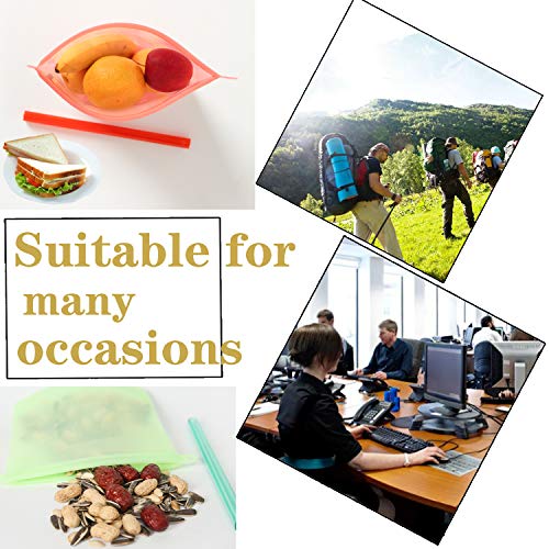 image for ALANCARL Silicone Bags,Reusable Silicone Food Airtight Seal Food Prese