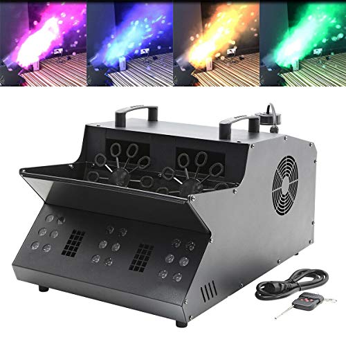 Tengchang 3 in 1 DMX Stage Machine 18 RGB LEDs Fog Machine Bubble Machine Stage Party Event Lighting
