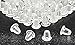 200pcs Bullet-shaped Clear Soft Rubber Stud Earring Backs Earnuts for DIY Jewelry Supplies (Clear White) By Alimitopia