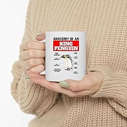 Lovesout Funny King Penguin Anatomy Chart Coffee