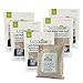 MOSO NATURAL Air Purifying Bag 5 Pack. Bamboo Charcoal Air Freshener, Deodorizer, Odor Eliminator, Odor Absorber for Cars and Closets. 200g Natural Color
