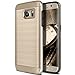 Galaxy S7 Edge Case, OBLIQ [Slim Meta][Champagne Gold] Slim Fit Premium Dual Layer Protection Case with Metallic Brush Finish Back with Shock Absorbing TPU Inner Layer for Samsung Galaxy S7 Edge