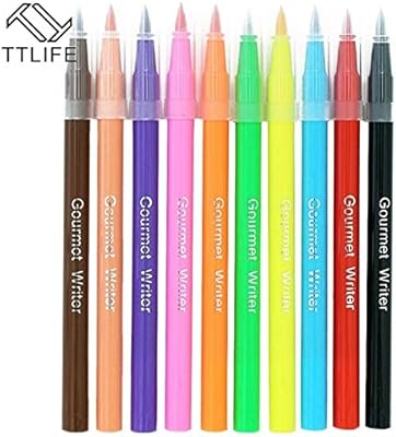 اشتري اونلاين بأفضل الاسعار بالسعودية سوق الان امازون السعودية 8 الوان صبغة صالحة للاكل على شكل قلم تلوين للرسم على البسكويت ادوات تزيين الكيك واداة رسم Pdby 4000170757017 005