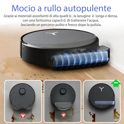 T90 Accessori per ECOVACS DEEBOT T90 Omni / T90 PRO Omni aspirapolvere : 1 spazzola principale, 2 rulli di pulizia, 6 filtri HEPA, 6 sacchetti per la polvere, 6 spazzole laterali, 1 spazzola per la
