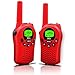 Walkie Talkies for Kids, 22 Channel Walkie Talkies 2 Way Radio 3 Miles (Up to 5Miles) FRS/GMRS Handheld Mini Walkie Talkies for Kids (Pair) (Red)