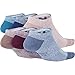 Nike Women's Everyday Lightweight No-Show Socks (6 Pairs), Multi-Color Blue/Burgundy, Medium