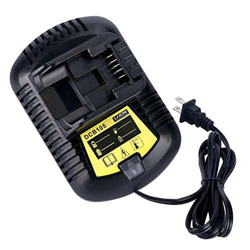 Biswaye DCB112 DCB115 20V Max Charger Charges All DCB201 DCB204 DCB606 DCB609 DCB207 DCB206 DCB203 DCB200 DCB120 DCB127 12V Max, 20V Max and 60V Max Li-Ion Cordless Tool Battery Packs