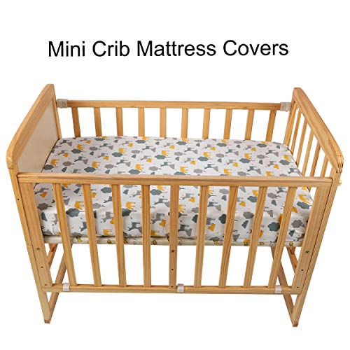 Pack n Play Playard Fitted Sheets 2 Pack Set 100 Jersey Knit Cotton