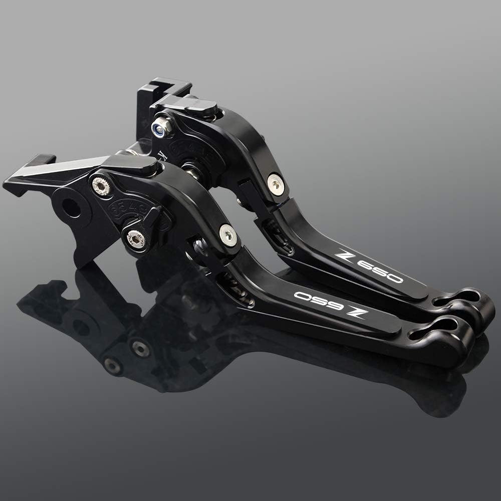 leviers frein et dembrayage en aluminium r/églable pour kawasaki z650/ Z750/ Z800/ Z900/ Z1000/ Z1000SX ZX6R Kawasaki Z750 Noir