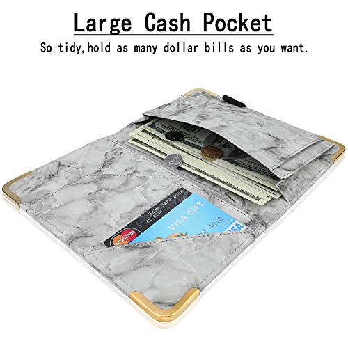 4 Server+Book+Organizer+Restaurant+Black+Marble