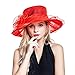 Women's Organza Church Derby Fascinator Cap Kentucky Tea Party Wedding Hat