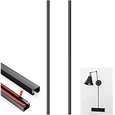 Zonon 2 Pack 30" Long Matte Metal Cord Cover Self-Adhesive Lamp Cable Raceway Wire Hider for Wall Cable Home Office Kitchen(B