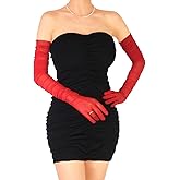 Women's Sexy Sheer Gloves Mesh Tulle Super Long Gloves Opera Christmas Costume Party Dance Glove