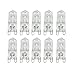 Merssavo 10pcs G9 25W AC 230V Halogen Bulbs Warm White Light Office Capsule Lamp 2800K