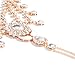 Ingemark 2 PCS Crystal Beach Wedding Foot Jewelry Barefoot Sandals Toe Ring Boho Anklet with Multi Tassel