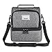 Mayetori lunch box, insulated bag for women boys and girls, men's large refrigerated tote bags, double cooler (gray)