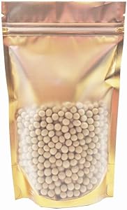 Aluminum Foil Mylar for Zip Bags Lock Clear Plastic Heat Sealable Stand Up Food Storage Bag Smell Proof Coffee Beans Candy Zipper Lock Packing Pouch for Sample Reusable (50, 14x20cm (5.5x7.9 inch))