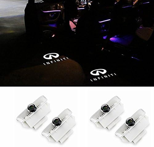 Car LED Door Logo Projector Ghost Shadow Lights Welcome Lamp for Infiniti EX FX G M Series Q50 Q70 QX70 QX50(4 Pack)