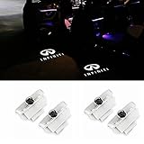 Car LED Door Logo Projector Ghost Shadow Lights Welcome Lamp for Infiniti EX FX G M Series Q50 Q70 QX70 QX50(4 Pack)
