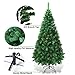 lucky cup Artificial Christmas Tree Xmas with Solid Metal Legs Premium Hinged Spruce Full Tree 6FT (Green, 6 FT)