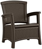 Suncast ELEMENTS Club Chair with Storage, Java (Lawn &amp; Patio)