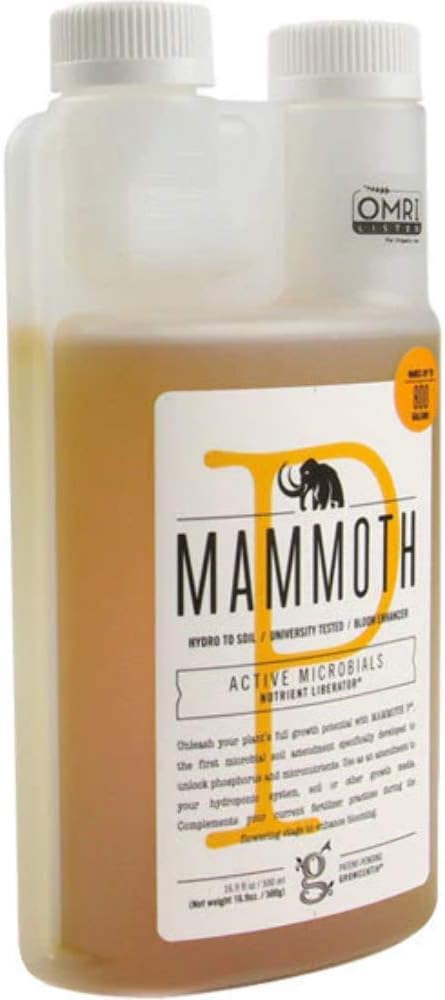 Mammoth Mammoth P 500ml - Organic Microbial Inoculant for Plant Nutrient Efficiency Bloom Booster, Fertilizer