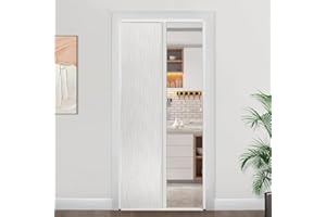 Insuluxe Shading Custom Size Interior Accordion Sliding Door Room Divider Closet Door Space Saving Easy to Clean Waterproof (