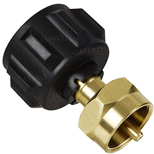 GASPRO Propane Refill Adapter LP Gas Cylinder Tank Coupler-Fits QCC1/Type1 Propane Tank and 1 LB Throwaway Disposable Cylinder-100% Solid Brass Accessory