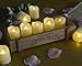 Homemory 9PCS Flameless Candles with Remote and Timer - Votive Tealight Candles - LED Tea Lights - Unscented Outdoor Flickering Candles - Battery Operated Candles