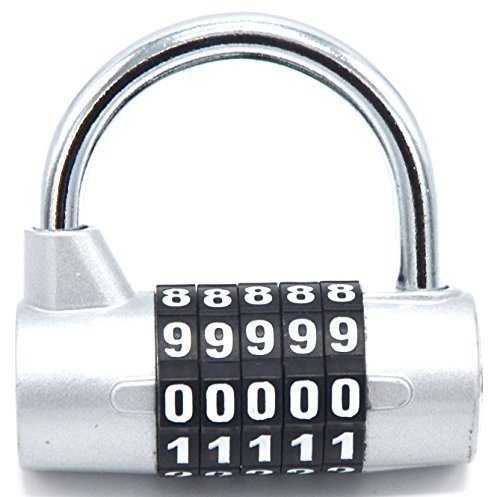 UPC 713524947248, Fully Big Combination Padlock; 5 Passwords Sturdy Security Combination Lock for School, Home, Office, Employee, Athletic, Storage Lockers, Cabinets; Initial Combination 00000; Colors May Vary; 1 Pack