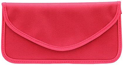 RFID Blocking Mobile Phone Holder Faraday Bag for Credit Cards and Smart Phones RFID Pouches (Red)