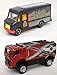 VANS Delivery & Matchbox Express Delivery Big Van Desert Thunder V16 Truck Set Adventure City + Combat Medic Art Cars in PROTECTIVE CASES by Matchbox