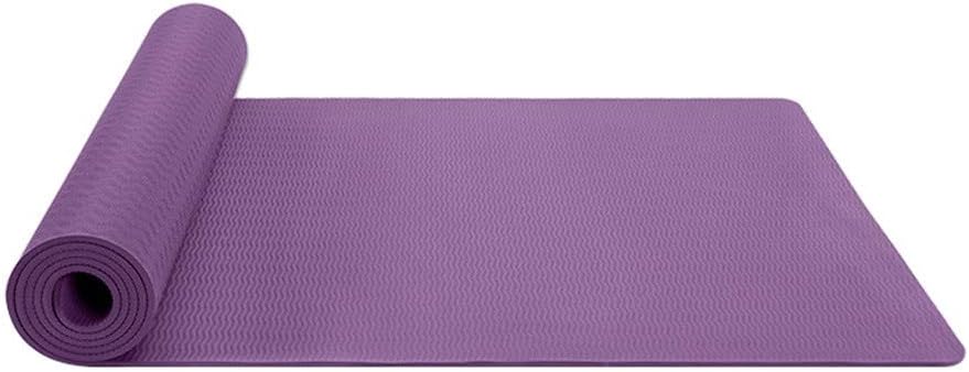 Yoga Mat, Classic 1/4 inch Pro Yoga Mat, TPE Eco Friendly Thick Non Slip Fitness Exercise Mat, with Carrying Strap-Workout Mat for Yoga, Pilates and Floor Exercises (A)