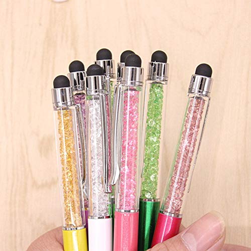 image for HATOLY 8PCS Random Colorful Crystal Pen Diamond Ballpoint Pens Fashion