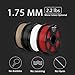 3D Printing Filament - Red 1.75 mm PLA 3D Printer Filaments, Dimensional Accuracy +/- 0.02 mm Low Odor Filament, 2.2 lbs Spool PLA 3D Printer Filament for Most 3D Printer & 3D Pen