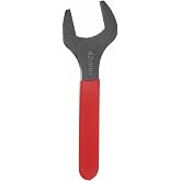 HARFINGTON Single Open End Wrench 42mm Metric 15 Degree Offset Angle U-Shaped Open Ended Spanner Small Flat Head Blackening Wrench with Red Shank for Automotive Repair Furniture Assembly