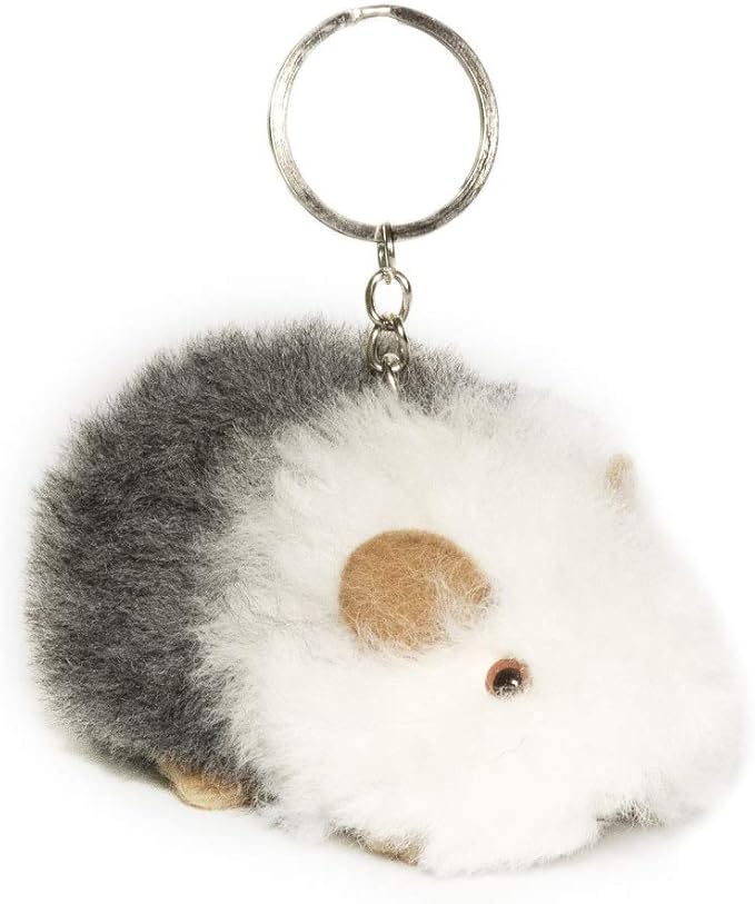 Guinea Pig Keychain. Handmade on Genuine Baby Alpaca Fur. 4
