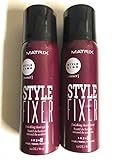 Matrix Style Link Style Fixer Finishing Hairspray 2.1oz (2 CANS) Plus Bonus Woodys Sample