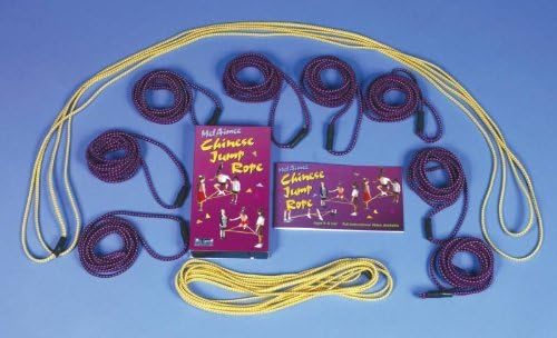Melaimee 5 Chinese Small Jump Rope Loops, 8' Size, Purple (Pack of 6)