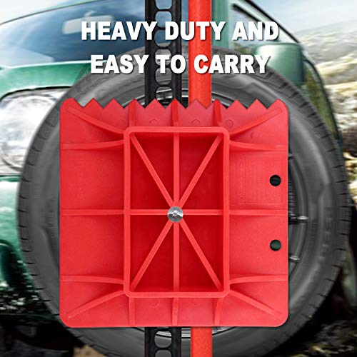 Anumit Off-Road Base Compatible for Lifting Jack PP Pad, Serrated Edge Base to Alleviate Jack Hoisting Sinkage On Sand, Snow, Mud, and Other Soft Ground