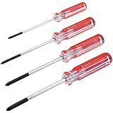 uxcell 4 in 1 Magnetic 3mm, 4mm, 5mm, 6mm Dia Tri-Wing Screwdriver Set