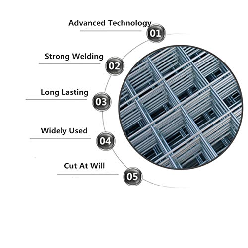 VARWANEO Galvanized Hardware Cloth 24 in x 50 ft 1/4 x1/4 inch Mesh