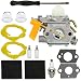 Dalom C1U-H60 Carburetor w Tune Up Kit Air Filter for Ryobi Homelite 25cc 30cc String Trimmer Brushcutter 985624001 308054003 985308001 3074504