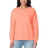 Buffalo David Bitton Women's Cotton Blend Cozy Top Crewneck Sweatshirt (US, Alpha, XX-Large, Regular, Regular, Coral Peach)