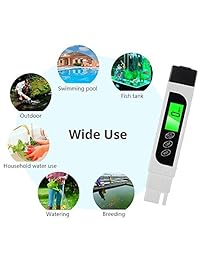 vshinic Medidor de TDS comprobador de agua digital con LCD retroiluminada, EC & medidor de temperatura, preciso medidor de prueba de agua de pluma de la prueba 0 9990ppm, profesional ideal para agua potable, hidroponía, acuarios, etc.